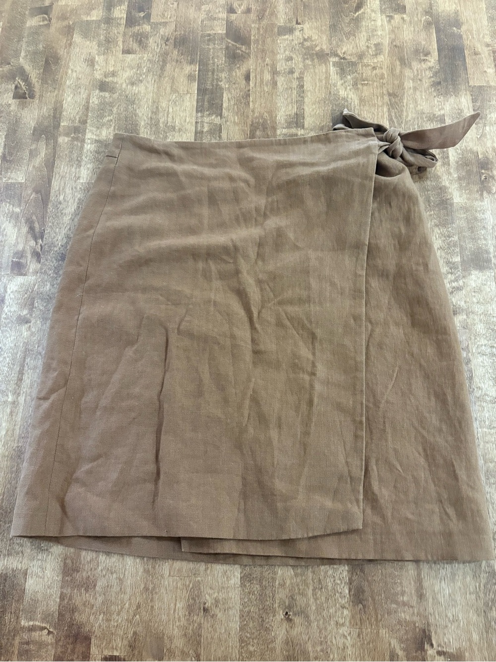 Sezane linen wrap skirt
